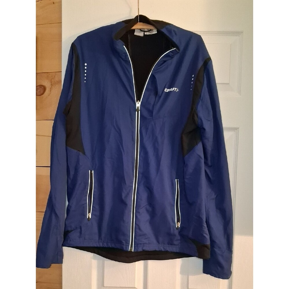 Craft Blue and Black Full-Zip Athletic Jacket